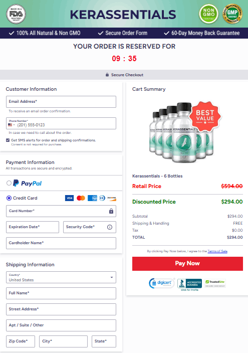 kerassentials-skin-checkout-order-page